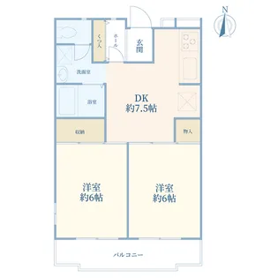 グランシャリオ砧【2階】の間取り