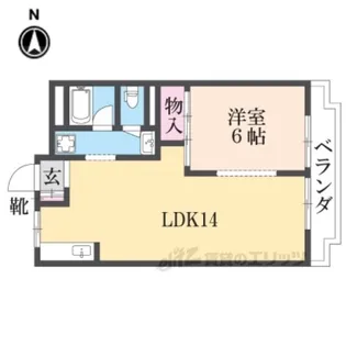 東生駒8番館【4階】の間取り