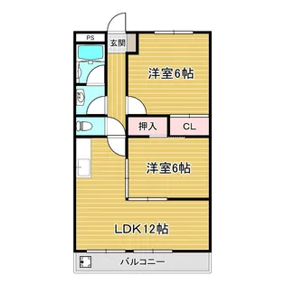 コーポいけの【3階】の間取り