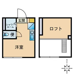 東京都杉並区高円寺北1【アパート】の間取り