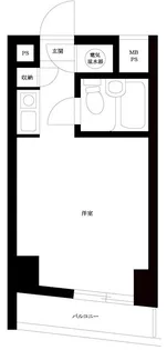 ハイツ芝大門【3階】の間取り