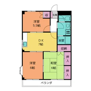 田中ビル【3階】の間取り