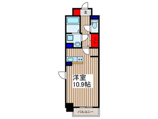 フィオーレカンパネラ【4階】の間取り