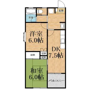 千葉県千葉市緑区誉田町2【アパート】の間取り