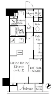 スターヒルズ関内【6階】の間取り