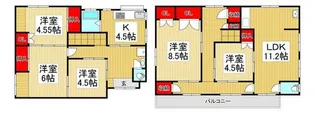 埼玉県川口市芝富士1【一戸建】の間取り