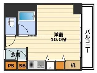 ラ・メール北大阪【7階】の間取り