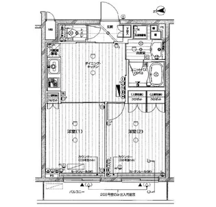 ルーブル東蒲田六番館【4階】の間取り