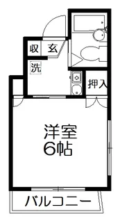 サンハイツアイダ【5階】の間取り