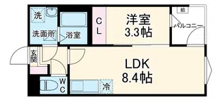 マイレジデンス上尾【1階】の間取り