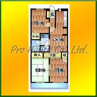 ラークパレス【1階】の間取り