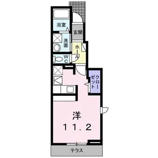 オーブ瀬田【1階】の間取り