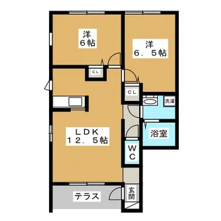 フロリアード【1階】の間取り