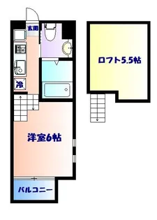 アールアイ旭ヶ丘【1階】の間取り