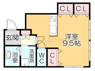 メゾン岩橋【3階】の間取り