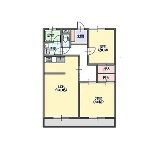 クレールカズ【3階】の間取り