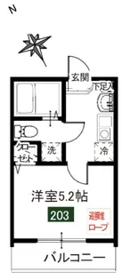 メルディア屏風浦【2階】の間取り