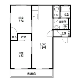 ドムスA【1階】の間取り