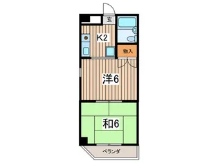 スカイハイツオダ【8階】の間取り