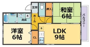 レジェンダリー四番町【2階】の間取り
