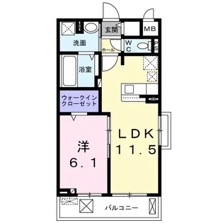 ヴェーネレア【3階】の間取り