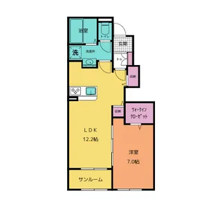 グランデベル A【1階】の間取り