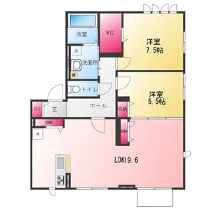 Ligare 黒川【1階】の間取り