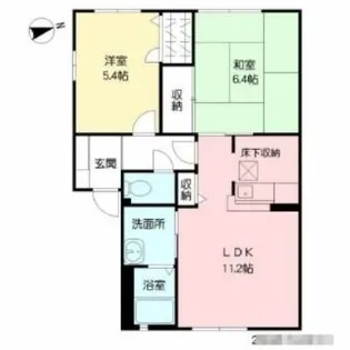 メゾン蛍ヶ丘 C棟【1階】の間取り