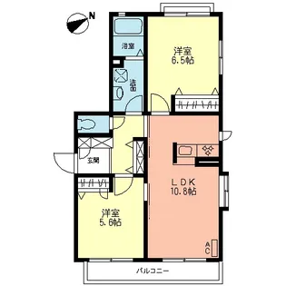 カメリア【1階】の間取り