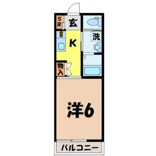 Luan上野台(深谷市上野台)【1階】の間取り