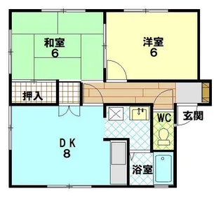 長野コーポ【1階】の間取り