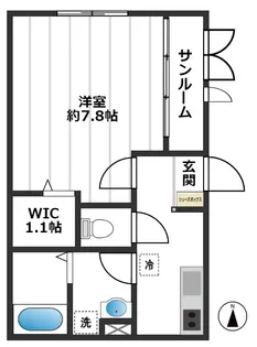 ルドルフ【1階】の間取り