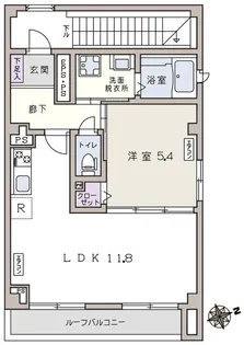 カサデル・ムラノ【4階】の間取り