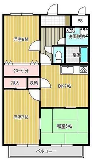 サンセール今津【3階】の間取り