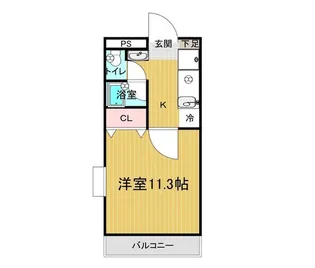 ピアシティ南方【2階】の間取り