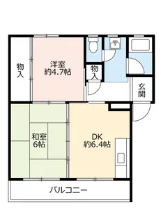 UR多聞台【2階】の間取り