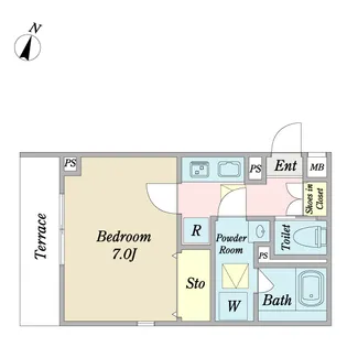 アルカンシェル【1階】の間取り