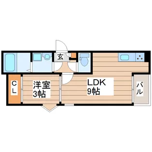 REGALEST長町【1階】の間取り