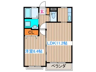 ハイルザ-ム向山【1階】の間取り