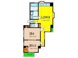 イ-スト御影の間取り