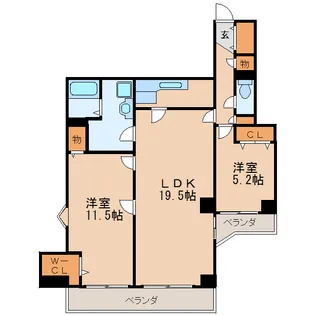三旺マンション第2新栄【11階】の間取り