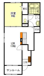 ヘリテージ【1階】の間取り