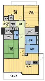 グランステーシア津新町【4階】の間取り
