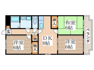 センチュリージャミーラ【3階】の間取り