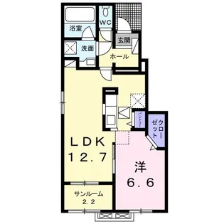 エセックス 西苑 I【1階】の間取り