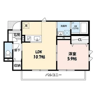 Palais Fleur【1階】の間取り