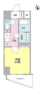 エクロール蒲田【3階】の間取り