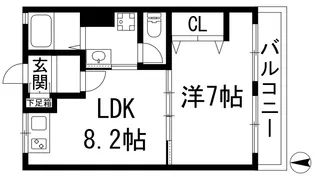 ハイツ77パート2【2階】の間取り