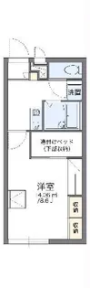 レオパレス杏【2階】の間取り
