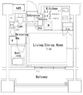 パークアクシス御茶ノ水ステージ【12階】の間取り